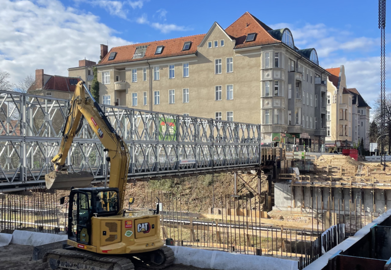 Moltkebrücke Baustelle