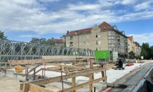 Baustelle Moltkebrücke am S-Bahnhof Botanischer Garten