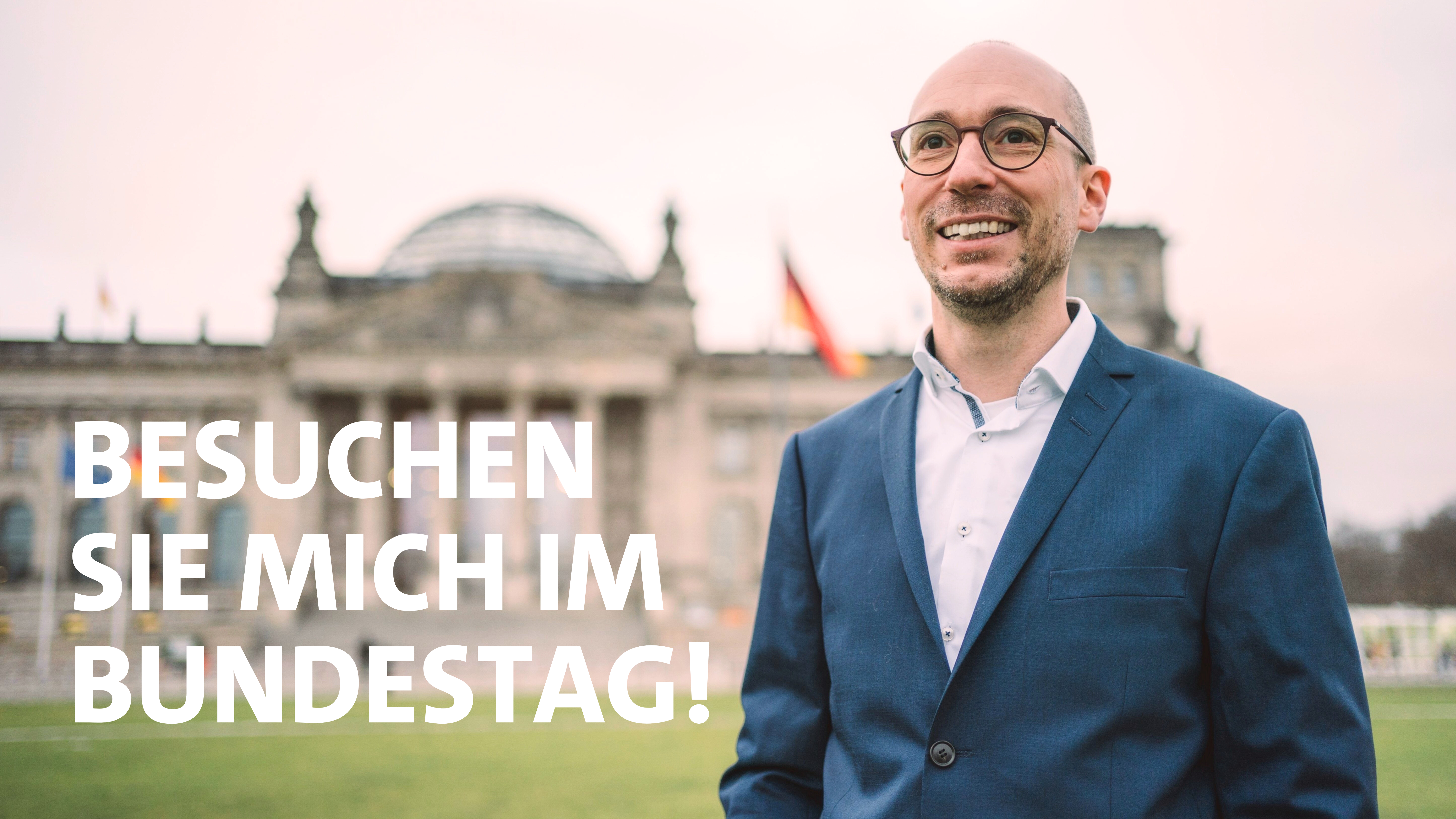 Ruppert Stüwe vor dem Bundestag